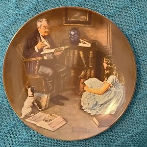 Vtg 1984 Knowles NORMAN ROCKWELL Ltd Ed Collector Plate #3774J THE STORYTELLER